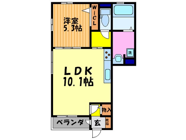 北白川ハイツの物件間取画像